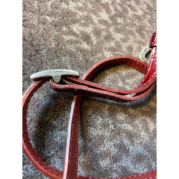 Brighton patent leather croc pattern embossed wallet /crossbody. - Picture 7 of 8